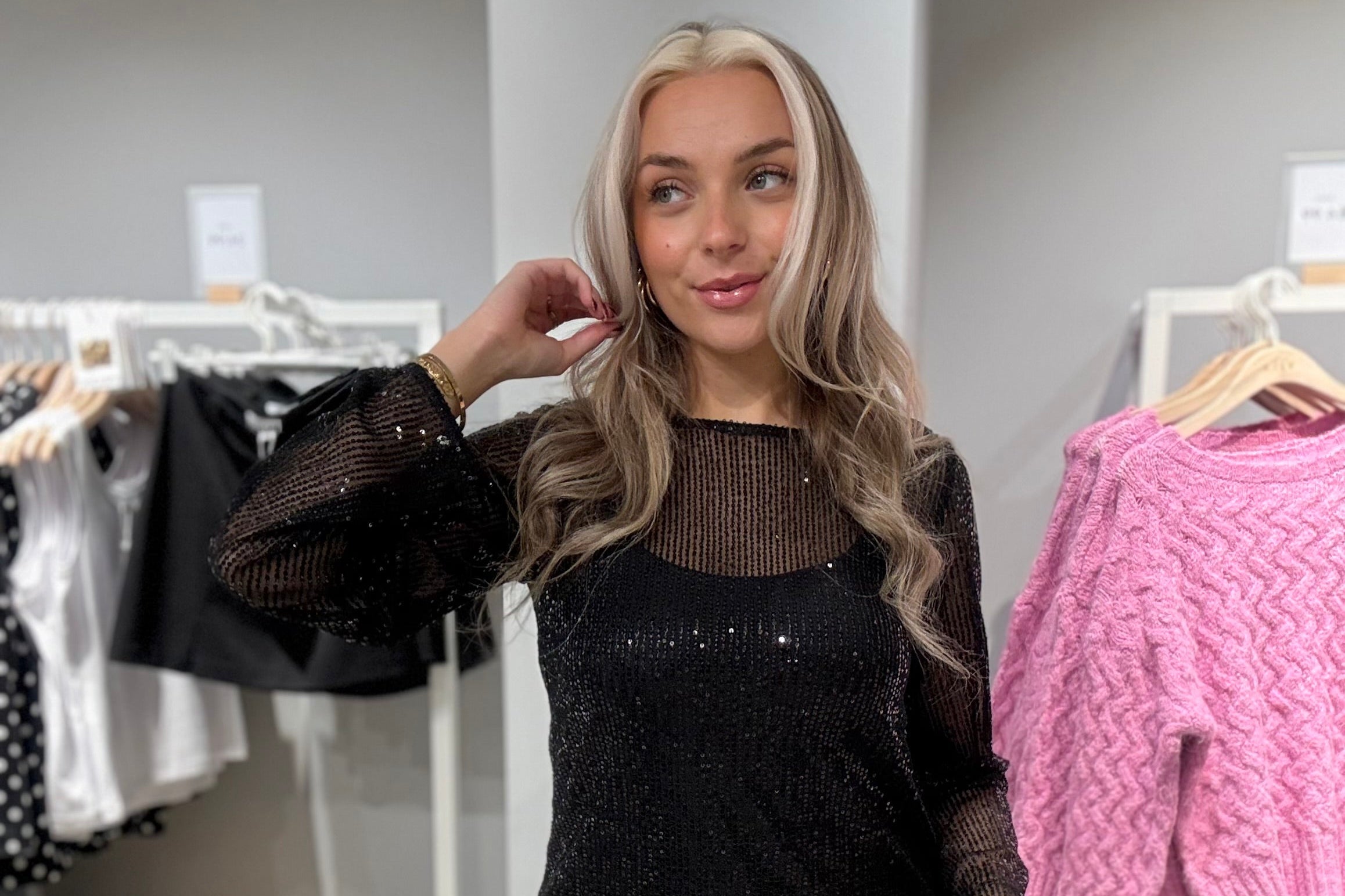 PCJACK Short Dress - Black